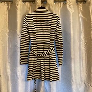 Striped cotton knit jacket